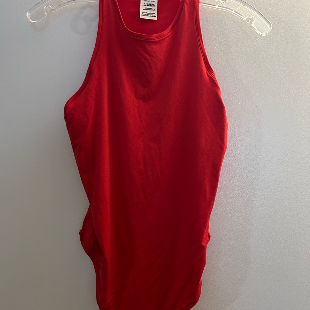 PINK Victoria's Secret Bold Red Bodysuit
